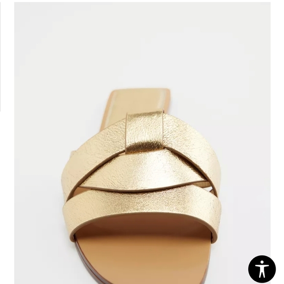 Zara Gold Women Sandals (7) - Picture 5 of 11